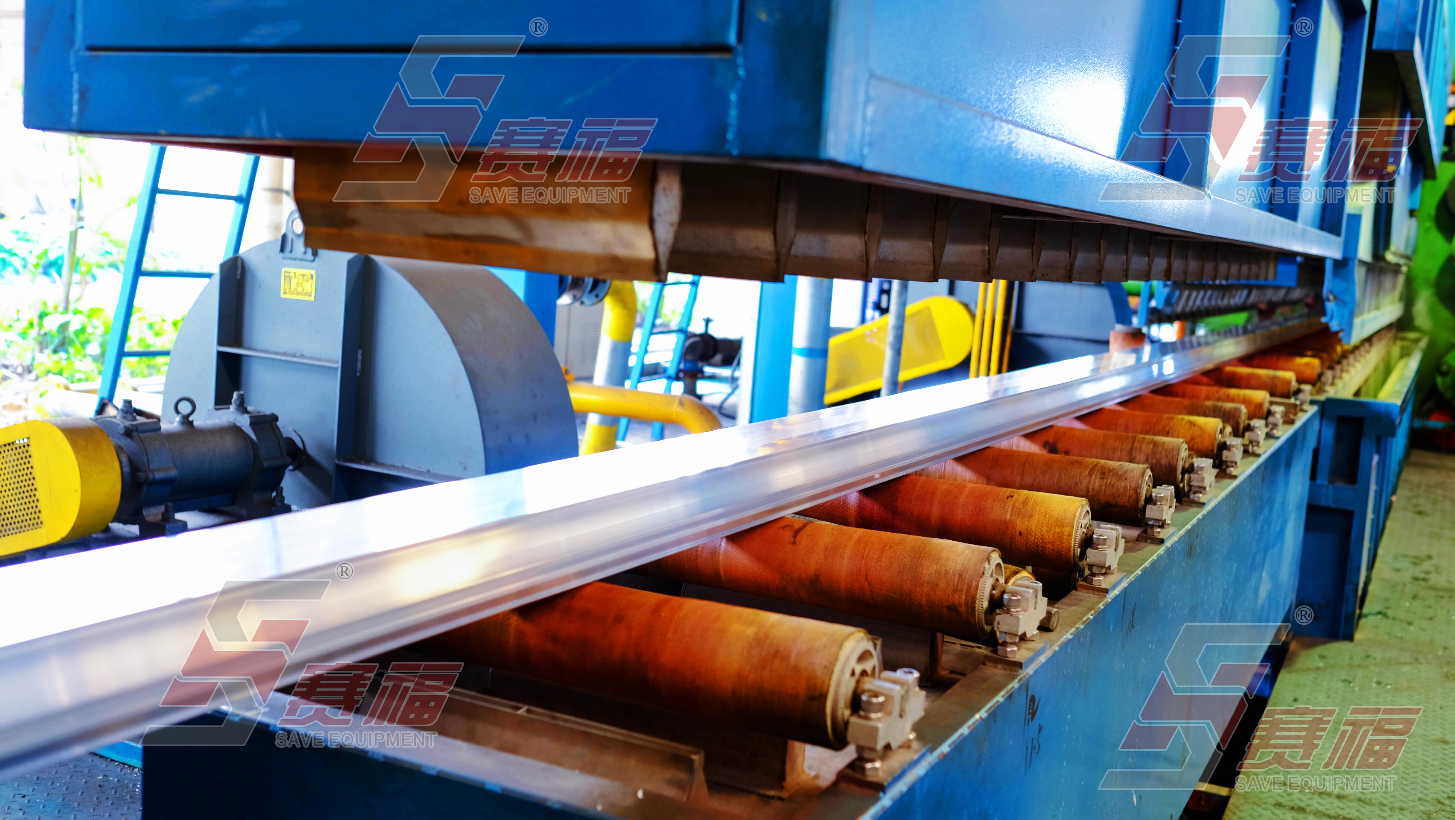 賽福和廣東豪美鋁業有限公司就2500噸擠壓機配套的HM2500在線淬火裝置合同正式簽訂。